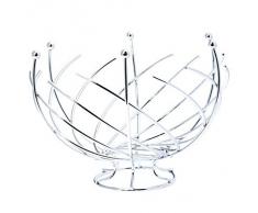 SECRET DE GOURMET - 744801 - Corbeille à fruits Design et Originale - Forme Spirale - Gris