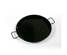 BCSA 20242 Plat à Paëlla Ãmaillé Noir 42 cm