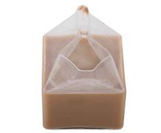 MXECO Unique Américain Demi Pinte Crémier Carton De Lait Tasse en Verre Tasse À Café en Verre Tasse À Jus Conception Unique Pur Artisanat Faits À La Main (Clair)