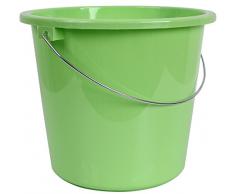 10 ou seau de 5 litres d'eau Seau Seau plastique plastique Seau Budget., Plastique, vert, 5 l