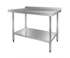 Vogue gj507 de table en acier inoxydable avec présentoir à gâteaux, 1200 mm