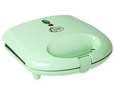 Bestron Gaufrier pour gaufres de Bruxelles avec revêtement antiadhésif, Design rétro, Sweet Dreams, 700 W, Vert menthe