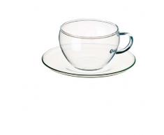 Bohemia Cristal 093/006/011 Eva Tasse cappuccino 250 ml Lot de 4