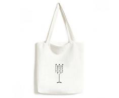 DIYthinker Martini avec Son Sac Coupe Environnement Lavable Commercial fourre-Tout en Toile Artisanat Cadeaux 33 * 40cm Multicolor