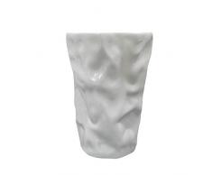 CBVG Creative Art Design Tasse de Café Froissée sans Plomb Os Blanc Origami Limonade Coffe Cup, Blanc, 500ml