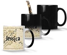 Idcase MUG Magique Tasse en céramique café - Made in France -Personnalisable avec PRENOM - Livraison Express