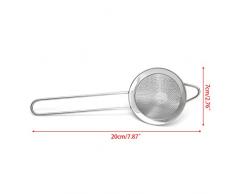 zhiwenCZW Passoire Conique en Acier Inoxydable de qualité supérieure Mesh Cocktail Cone Passoire Barware