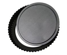 Moule à Tarte Cannelé, Fond Amovible 28 cm - Dulce