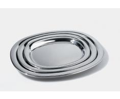 Alessi Jm13/30 L Plat de Service en Acier Inoxydable 18/10 Brillant