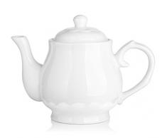 Théière Dowan en porcelaine blanche - 625 ml