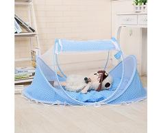 Lit de voyage pour bébés Berceau pliable pour berceau pliant Crémier creux pour moustiques Play Shades Blue