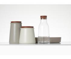 Alessi Dc03/3100 Tonale Carafe en Verre Cristallin avec Bouchon en Silicone