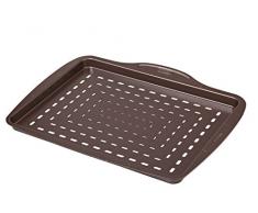 Pyrex - Asimetria - Plat à Pizza Rectangulaire en Métal Anti-Adhésif 37 x 29 cm