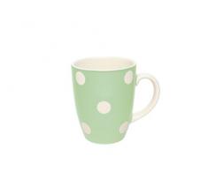 Déjeuner sur lherbe DH013014 Grand Mug, Faïence, Vert Menthe, 8,2 x 8,2 x 10 cm