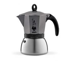 Bialetti 0004823/X4 Moka Cafetière Italienne pour lInduction, 190 W, 6 Cups, Gris Antracite