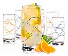 Sables & Reflets 6 Verres à Eau, Soda et à jus/Collection Linea / 350 ML