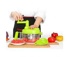 Flyes Hachoir à Viande Manuel, Hachoir à Hachoir à Viande, Hachage De Légumes à Usages Multiples Pour Le Hachage De Légumes Broyant Avec Un Séparateur De Blanc Doeuf 18 * 18 * 18,5 Cm