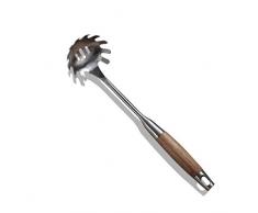 Topanke Cuillère à Spaghetti en Acier Inoxydable Cuillère à pâtes Cuillère à pâtes Manche Ergonomique Poignée Confortable Design spatule Serpillère à Spaghetti 34,4 cm