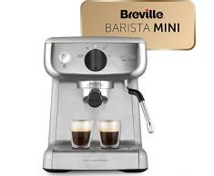 Cafetière/Machine à Expresso Breville Barista Mini, Semi automatique avec Buse à Vapeur pour Faire Mousser Le Lait et Pompe italienne de 15 Bars [VCF125X]