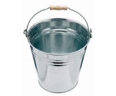 9L 12L 15L 18L litre Seau en métal galvanisé Eau Fire à charbon Home Garden de salle de bain Nettoyage Seau de stockage, 12 Liter