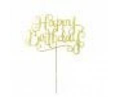 Set de 20pcs Guirlande Happy Birthday Décoration de Gâteau pour Anniversaire Topper Party