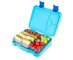 Laxstory Larger Boîte à Lunch pour Enfants Boîte à bento à Compartiments Variables pour Le Travail Scolaire Pique-Nique en déplacement, Lavable au Lave-Vaisselle - sans BPA