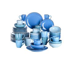 vancasso, Série Navia, Service Complet Vaiselle en Céramique, 48 Pièces pour 12 Personnes, Assiette Faïence Style Moderne