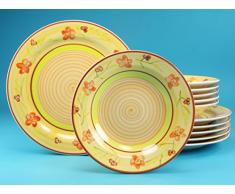 Creatable 19031 Flower Serenade Summer Service de Table Pierre Multicolore 30 x 26 x 31,5 cm Lot de 12