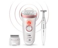 Braun Silk-épil 9 9/890 SensoSmart Épilateur Électrique Or Rose - Épilateur Sans Fil Avec Technologie Wet & Dry Et 7 Accessoires
