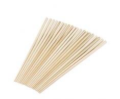 PQZATX 10 Paire 24cm Long de Baguettes de Bambou Chinois Traditionnel de Cuisine Beige
