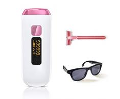 Épilation pour femme et homme, IPL Dispositif dépilation permanent pour le corps et le visage Indolore 999 999 Flashs Épilateur professionnel Traitement au laser pour femme Utilisation à domicile