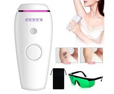 ZJWAI Épilateur à Lumière Pulsée IPL Appareil dÉpilation Professionnel Épilation Permanente Système dÉpilation avec 500,000 Pulsations pour Corps Visage Maillot Aisselles Domicile ou en Voyage