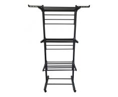 Séchoir Étendoir à Linge modulaire Noir traité Anti-Corrosion