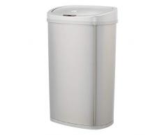 AmazonBasics Poubelle automatique en acier inoxydable - Rectangulaire, 50 litres