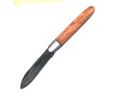 OEM 3694 Canif Genouillère en Acier Noir 10 cm Rosewood Handle