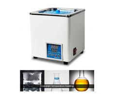 HUKOER Bain-marie thermostatique numérique à ouvertures sélectionnables, bain-marie électrique de laboratoire numérique à trou unique 3L 220V RT à 100 ° C
