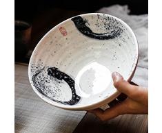 Gweat Bol De Salade De Céramique De Style Japonais Créative Vintage Bol De Soupe Profonde Ramen Personnalité (Couleur : 1)
