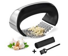 DaricowathX Presse-ail à bascule en acier inoxydable 304 de qualité alimentaire avec poignée en plastique facile à laver
