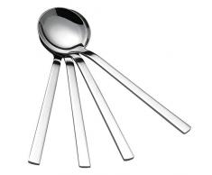 Cadine Lot De 8 cuillères De Table En Acier Inoxydable, Cuillères Ronde De Soupe