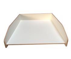 Table à langer en bois de bouleau véritable pour montage sur commode ou machine à laver Modèle livré assemblé 60 x 70 cm