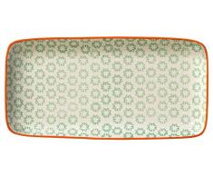 Bloomingville Assiette de service, Emma, Vert, Céramique