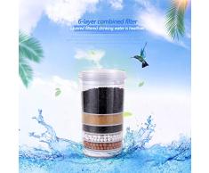 OMLTER Filtre Distributeur deau Filtre Seau deau Purificateur deau Seau Maison De Filtre À Eau du Robinet De Boisson Droite