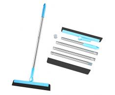 Tendak Raclette Vitre 136cm Raclette Plancher pour Bois Propre, Verre, Carrelage, Leau, Cheveux, Poussière