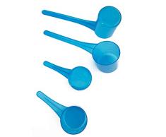 WEIDER Cuillère Doseuse, Lot de 4, bleu transparent