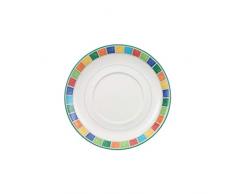 Villeroy & Boch Twist Alea Limone Soucoupe pour tasse à cappuccino, 17 cm, Porcelaine Premium, Blanc/Jaune