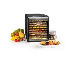 Klarstein Fruit Jerky 9 DryPower - Déshydrateur, 9 niveaux, Le goût reste intact, Réglage de la température, Minuteur, Ventilateur, Grilles amovibles, Ecran, Noir