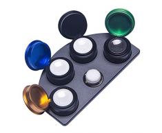 Harilla Pot à Huile pour Montre-Bracelet Pots Pot à Huile avec Couvercle Accessoire pour Outil De Réparation De Montre - 4 Tasses