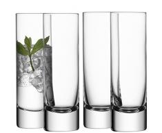 LSA International Verre Bar Long Drink en 250Â ML, Clair (Lot de 4).