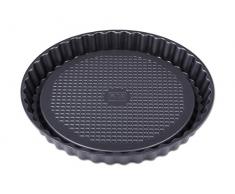CHG 8099-06 Moule à Tarte Professionnel 28cm en Anthracite métallisé, Acier Inoxydable, 28 x 28 x 3 cm