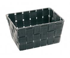 Wenko 21349100 Adria Corbeille Mini pour Salle de Bain Long Gris 19,5 x 14,2 x 10 cm